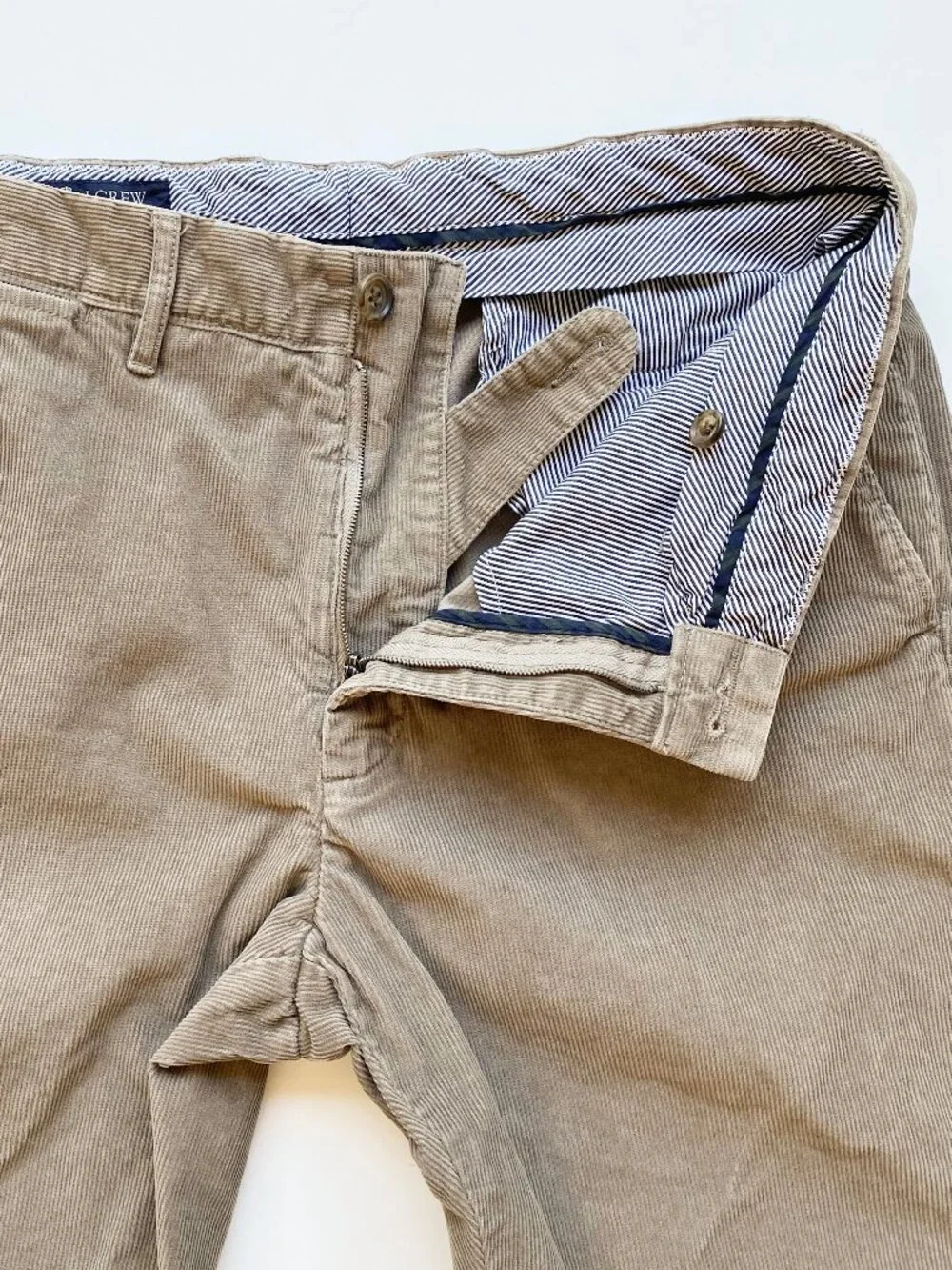 J.Crew Mens Brown Classic Fit Corduroy Pants 33x32